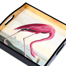Load image into Gallery viewer, Flamingo Lacquer Tray from the Chatsworth House Audubon Birds Collection