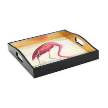 Load image into Gallery viewer, Flamingo Lacquer Tray from the Chatsworth House Audubon Birds Collection - Maisonette Shop
