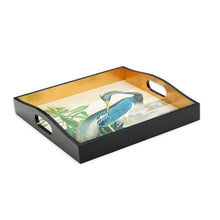 Load image into Gallery viewer, Blue Heron Lacquer Tray from the Chatsworth House Audubon Birds Collection - Maisonette Shop