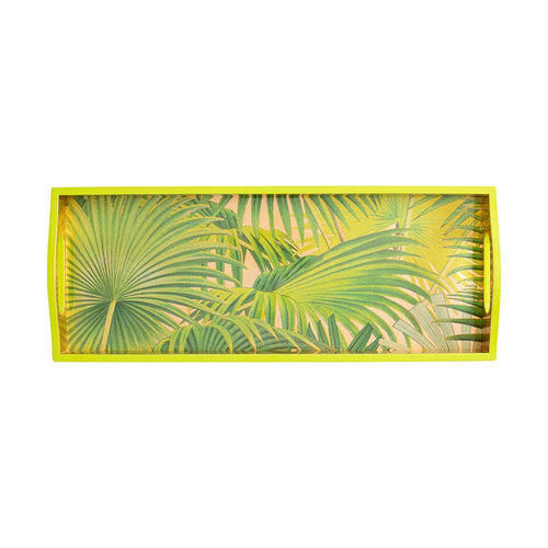 Palm Fronds Lacquer Bar Tray