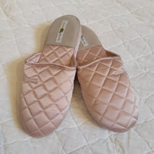 Load image into Gallery viewer, Quilted Silk Satin Slippers - Maisonette Shop
