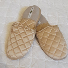 Load image into Gallery viewer, Quilted Silk Satin Slippers - Maisonette Shop