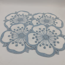 Load image into Gallery viewer, Blue &amp; White Flower Cocktail Napkin Set - Maisonette Shop