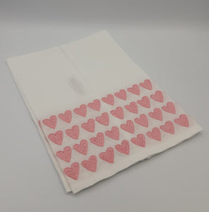 Pink Full Hearted Tip Towels - Maisonette Shop