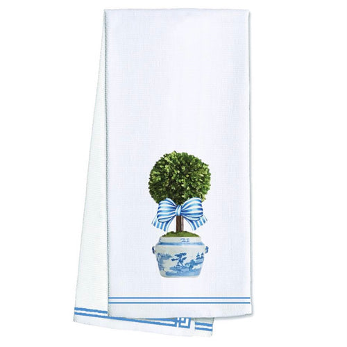 Boxwood Topiary Tea Towel