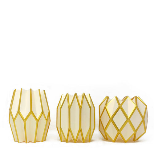Gold & Pearl Vase Wraps