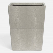 Load image into Gallery viewer, Tenby Sand Faux Shagreen Wastebasket