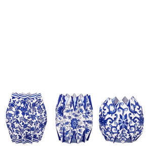 Blue Chinoiserie Vase Wraps