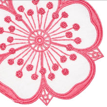 Load image into Gallery viewer, Hot Pink &amp; White Flower Cocktail Napkin Set - Maisonette Shop