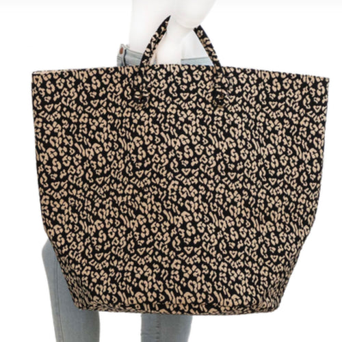 Cheetah Black Laundry Hamper Bags
