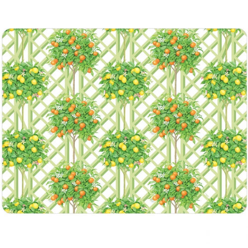 Citrus Topiaries Rectangle Paper Placemats