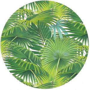 Palm Fronds Round Paper Placemats