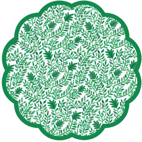 Vines Round Scalloped Placemats