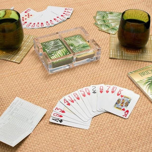 Pagoda Toile Large Type Playing Cards - 2 Decks Included - Maisonette Shop