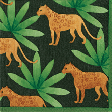Load image into Gallery viewer, Panthera Green Boxed Paper Cocktail Napkins - Maisonette Shop