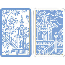 Load image into Gallery viewer, Pagoda Toile Large Type Playing Cards - 2 Decks Included - Maisonette Shop