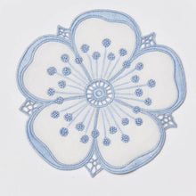 Load image into Gallery viewer, Blue &amp; White Flower Cocktail Napkin Set