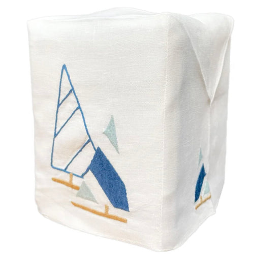 Sailboats Tissue Box Cover