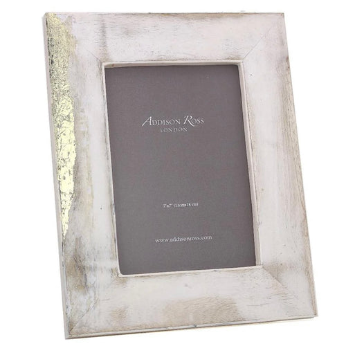 Gold and White Distressed Picture Frames