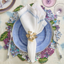 Load image into Gallery viewer, Jardin Periwinkle Linen Napkin