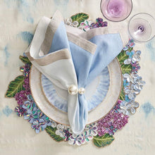 Load image into Gallery viewer, Periwinkle Dip Dyed Linen Napkin