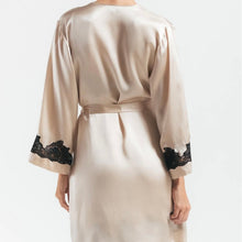 Load image into Gallery viewer, Morgan Iconic Short Silk Robe