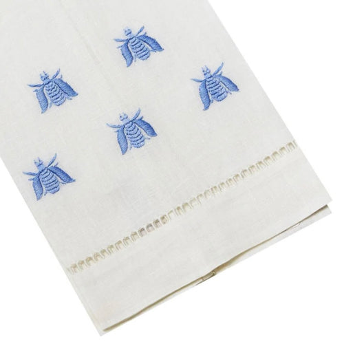 Bee Tip Towel Blue