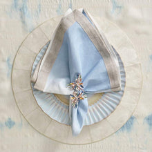 Load image into Gallery viewer, Periwinkle Dip Dyed Linen Napkin