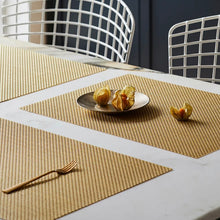 Load image into Gallery viewer, Basketweave Gilded Placemat by Chilewich