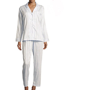Tina’s Shadow Stripe Pajamas White