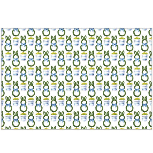 Bunny Topiary Placemats Pad