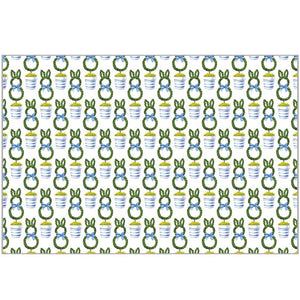 Bunny Topiary Placemats Pad