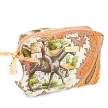 Load image into Gallery viewer, Keeneland Equestrian Marigold Cosmetic Bag