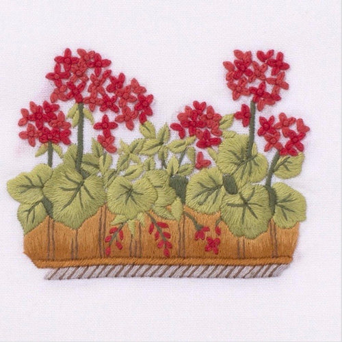 French Geraniums Hand Towel - Maisonette Shop