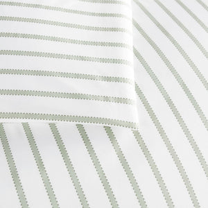 Ribbon Stripe Fitted Sheet by Peacock Alley