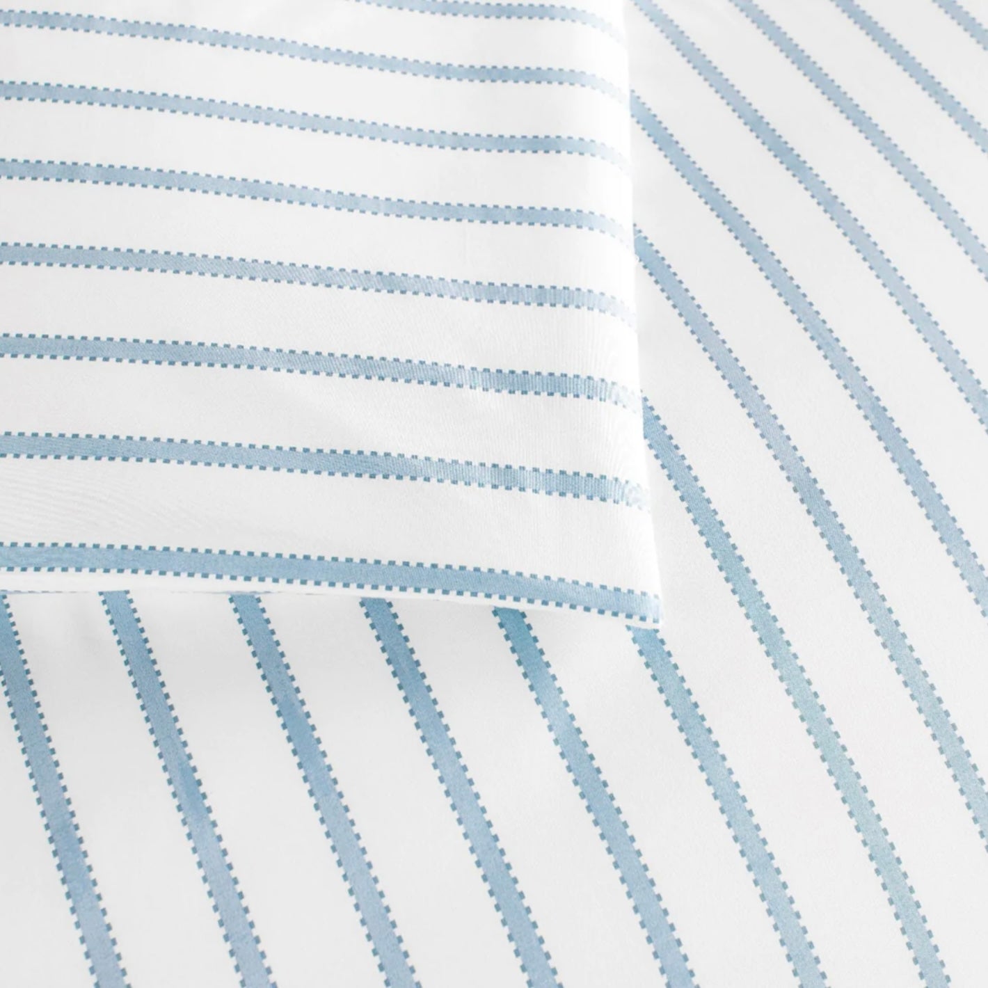 Ribbon Stripe Fitted Sheet by Peacock Alley