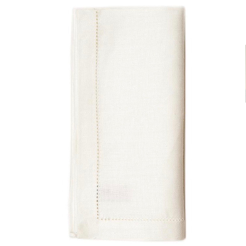 Hemstitched Linen Napkins—Set of 4 - Maisonette Shop