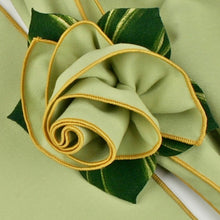 Load image into Gallery viewer, Color Trimmed Napkin Honeydew/Gold