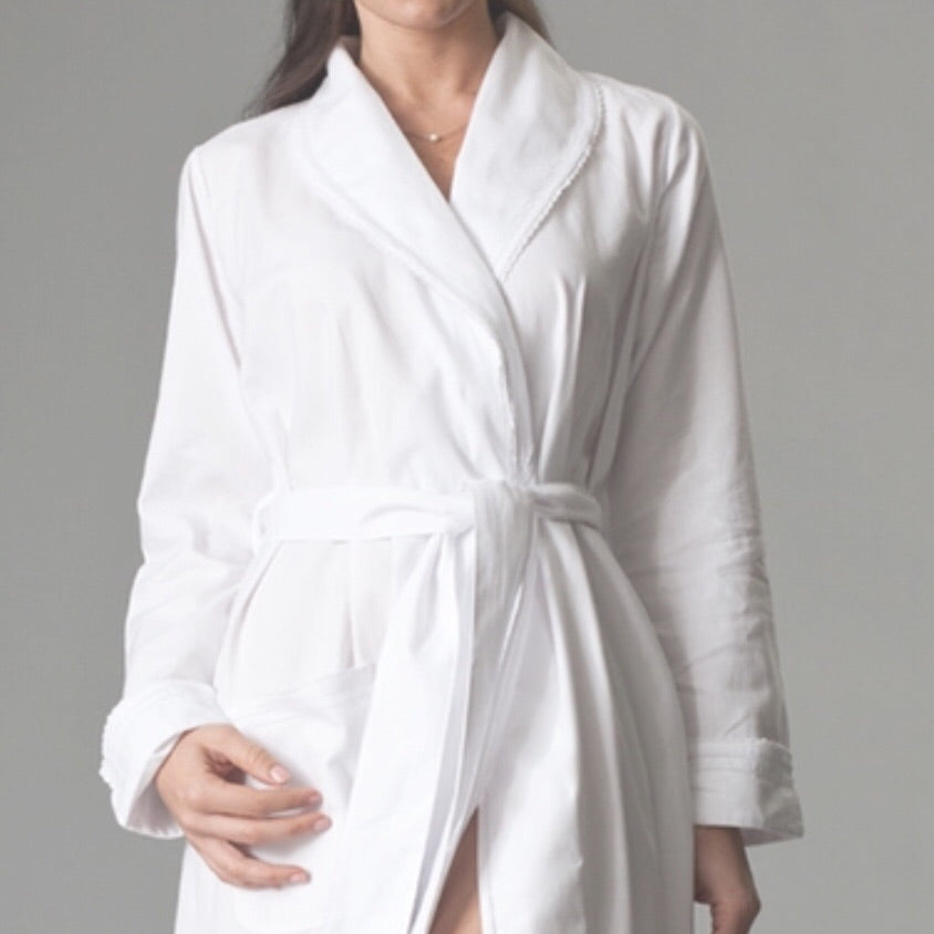 Women's Dressing Gown - Brushed Cotton - Marie Blanche (M-XXL)