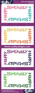 Birthday Mix Gift Tag Stickers—Tish - Maisonette Shop