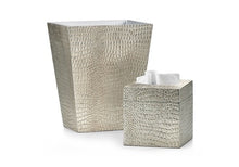 Load image into Gallery viewer, Crocodile Silver Tissue Cover - Maisonette Shop