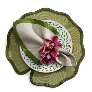 Lotus Shape Braided Placemat - Maisonette Shop