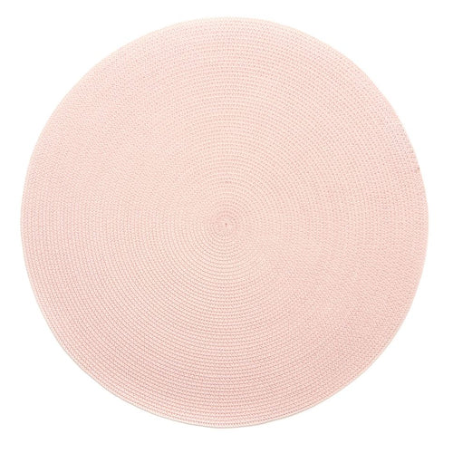 Blush Round Braided Placemat - Maisonette Shop