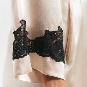 Morgan Iconic Short Silk Robe