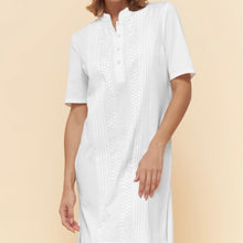 Load image into Gallery viewer, Lace Henley Nightshirt