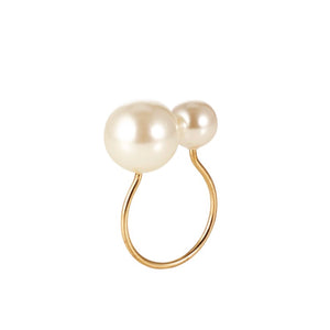 Ivory & Gold Pearl Napkin Ring