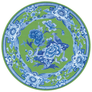 Green and Blue Plate Die-Cut Placemat