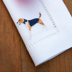 Hand Embroidered Dogs Napkin Set - Maisonette Shop