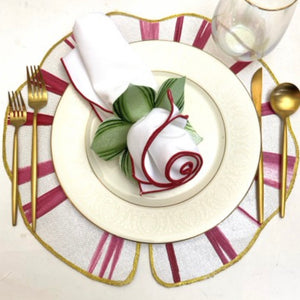 Peppermint Pinwheel Lily Pad Placemat