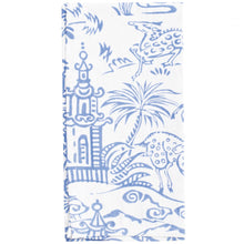 Load image into Gallery viewer, Pagoda Toile Cloth Dinner Napkins in Blue - Set of 4